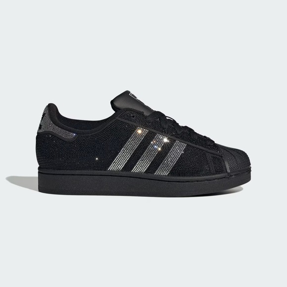 adidas Shoes - 9W - [NEW] Women's adidas Superstar II 'Rhinestone' Shoes 'Black' IH4200